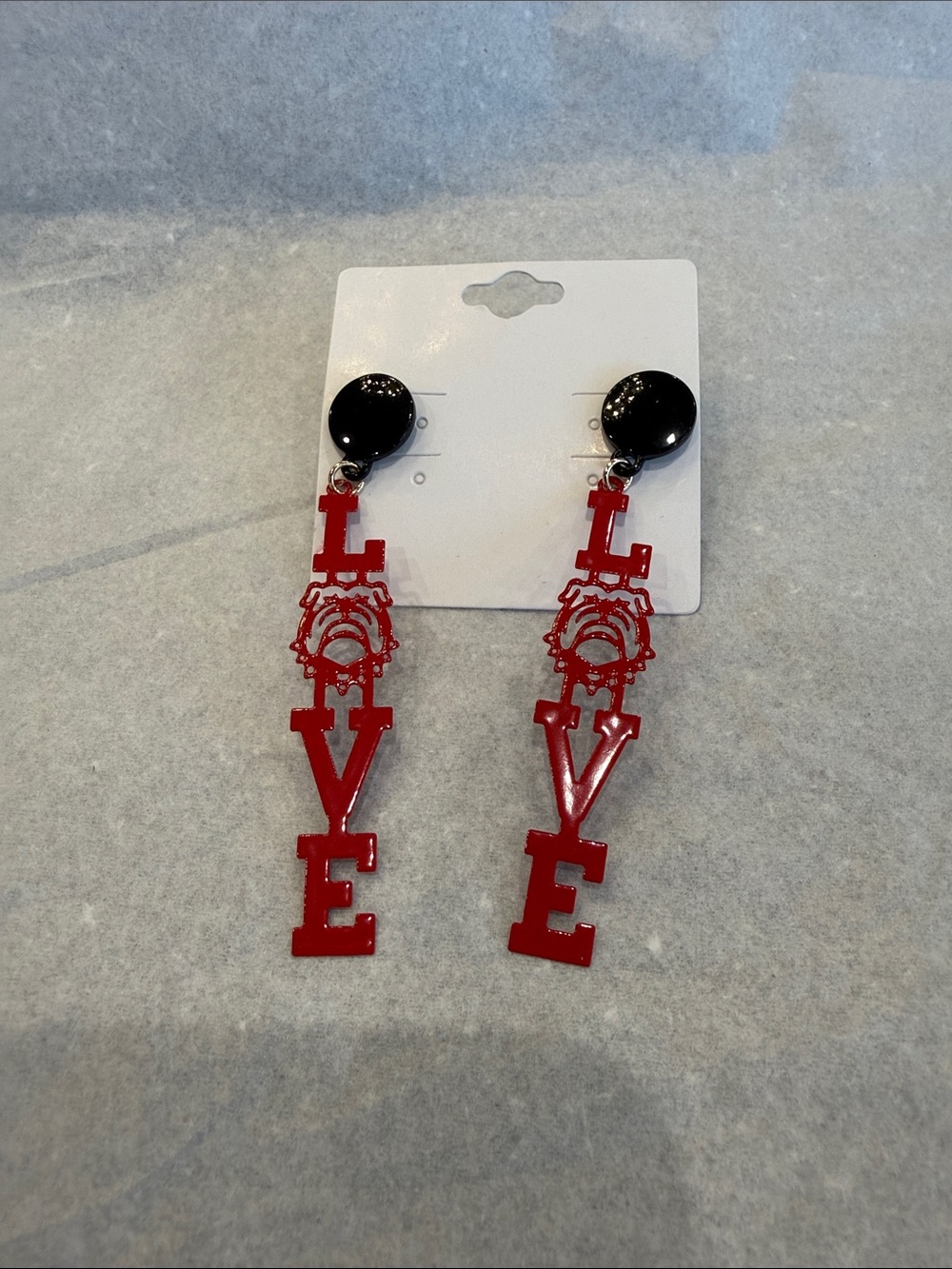 NWT UGA LOVE Drop Earrings